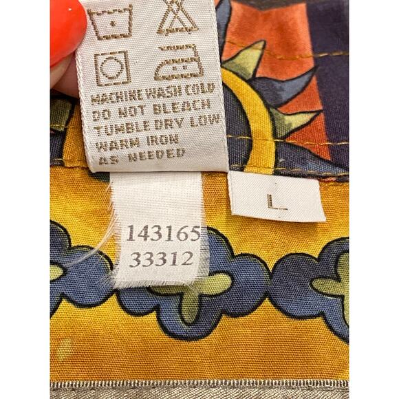 Vintage 90s The Territory Ahead Tribal Aztec Print Button Up Shirt L Grunge SW - Picture 5 of 8